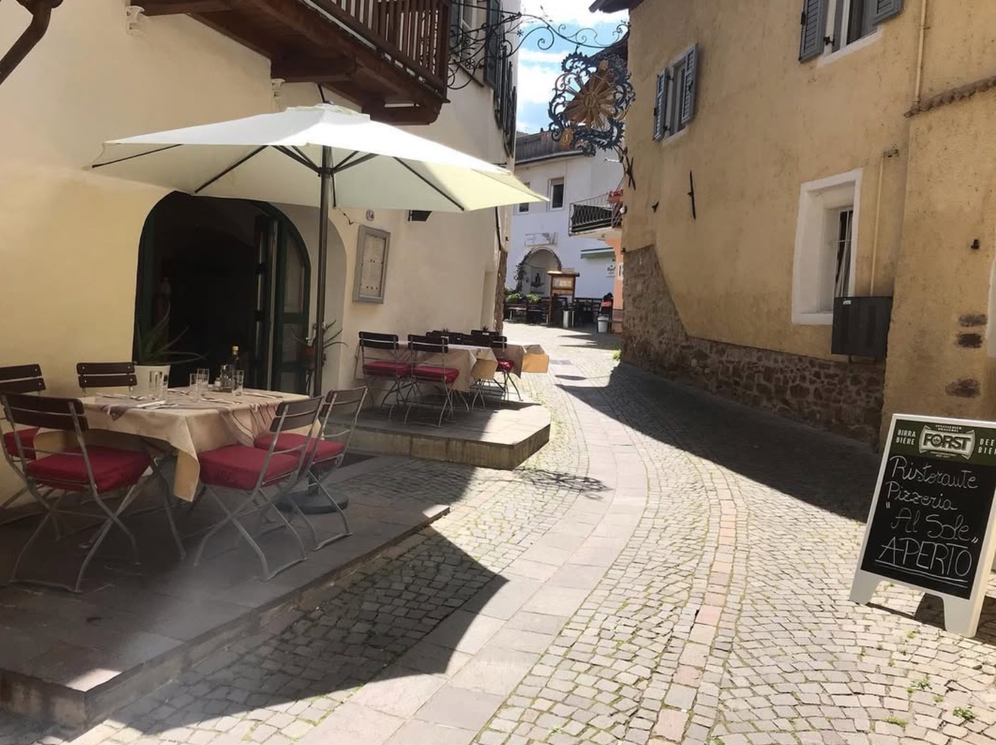 Tables in the lane